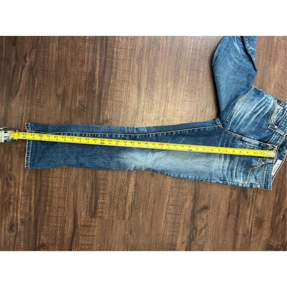 AG ED Denim Mari Crop High-Rise Straight Jeans, Sz 25R +, MSRP $215 - Picture 2 of 6